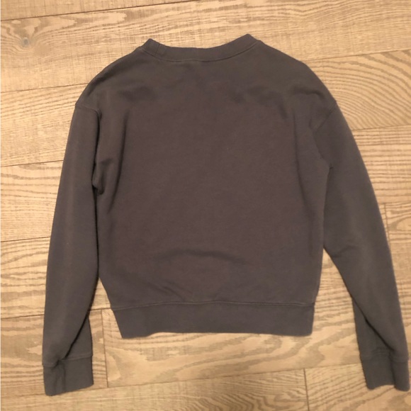 Cute gray love long sleeve crew neck - Picture 2 of 2
